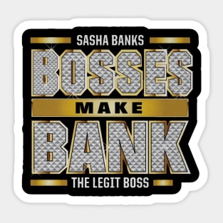 Sasha Banks Bosses Make Bank Sticker